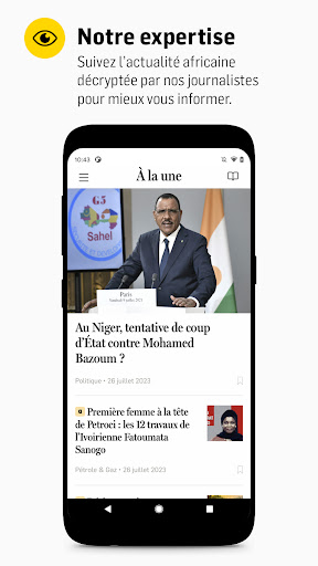 Screenshot JeuneAfrique.com