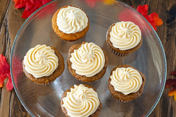 Apple Spice Cupcakes with Salted Caramel Frosting