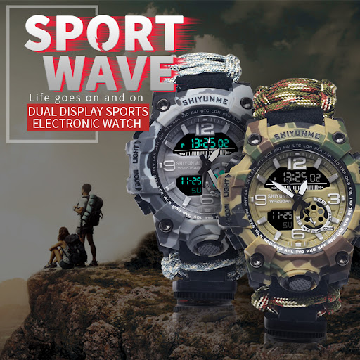 Title 2, Life-Saving Rope Whistle Temperature Watch Esse...