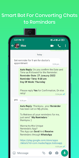 Screenshot Autoreply Jarvis For Reminders