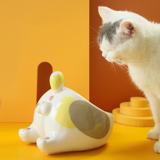 Title 9, Ceramic Pet Bowl Elevated Stand Cat Bowls Dog F...