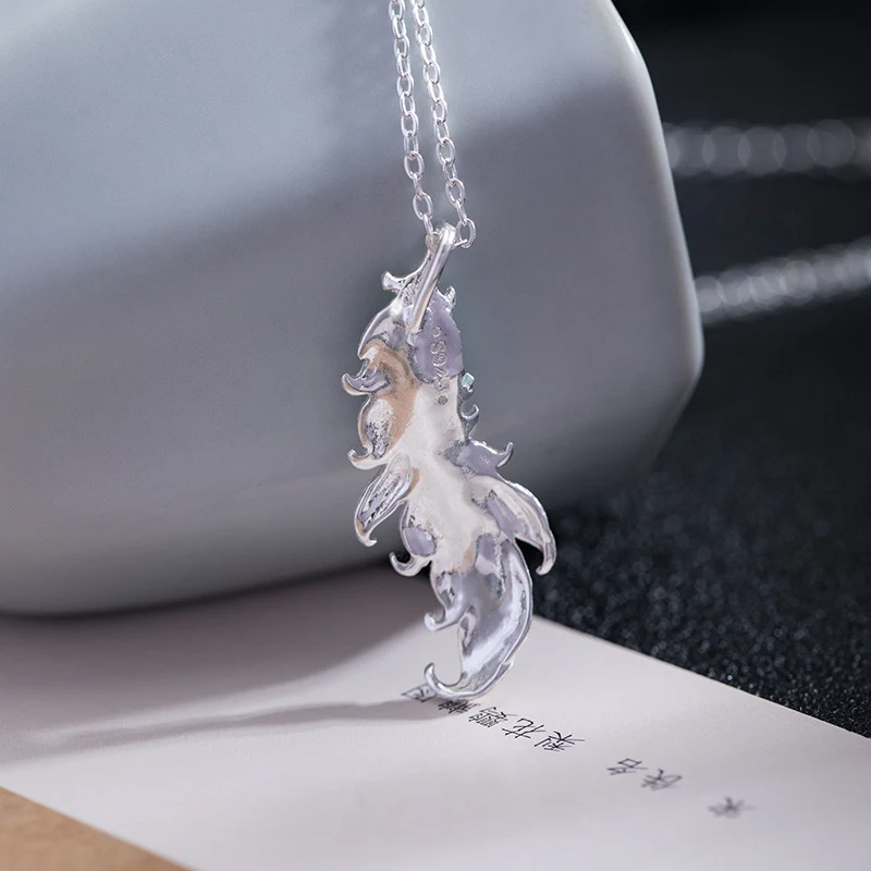 Title 3, S925 Zilveren Ketting Origineel Design Koude Ve...