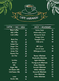 Cafe Karunadu menu 1