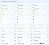 Siddhartha Restaurant & Bar menu 2