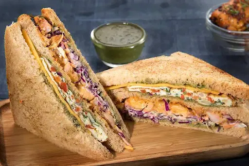 Paneer Club Grilled Sandwich