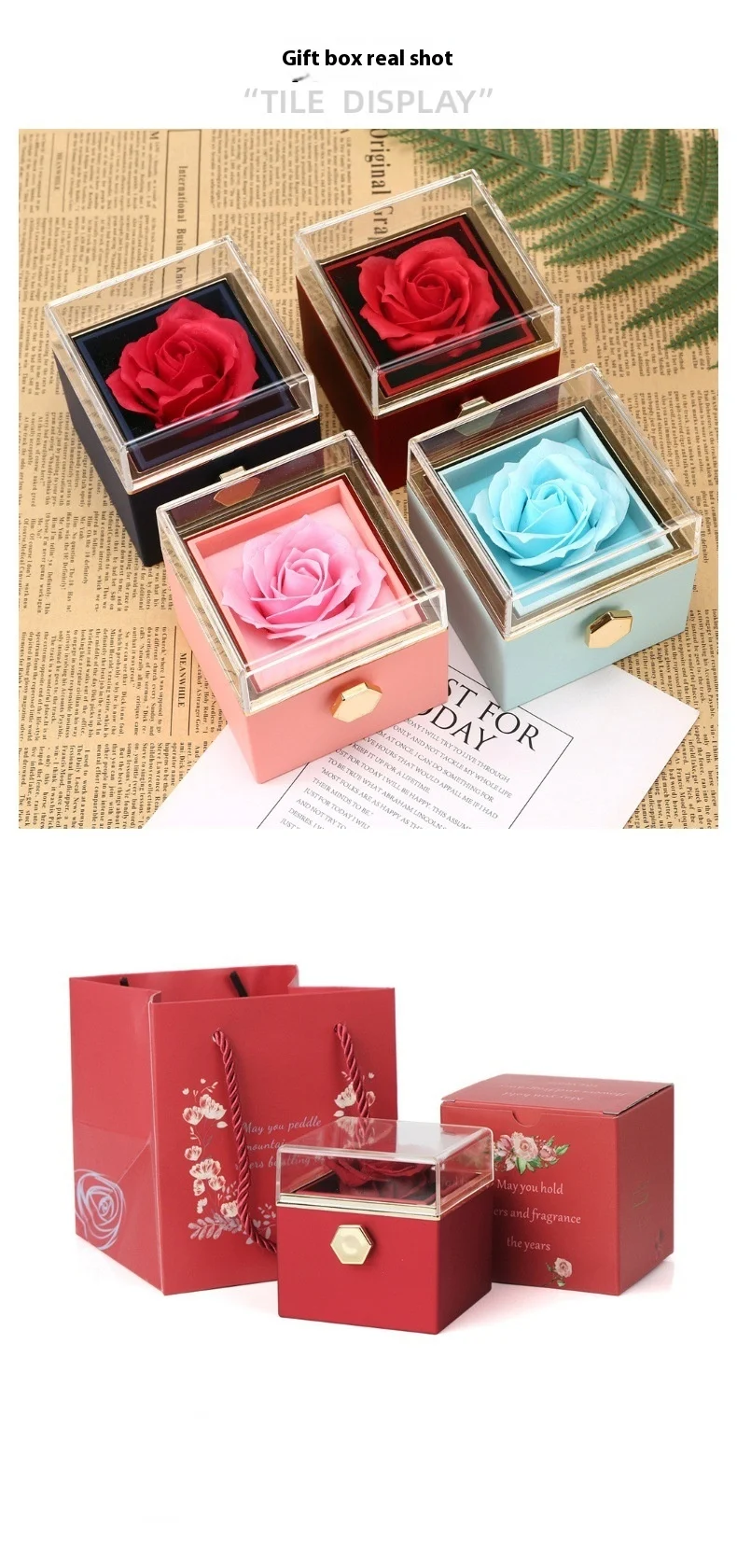 Title 5, Coffret Cadeau Collier et Boîte Rotative Bijoux...