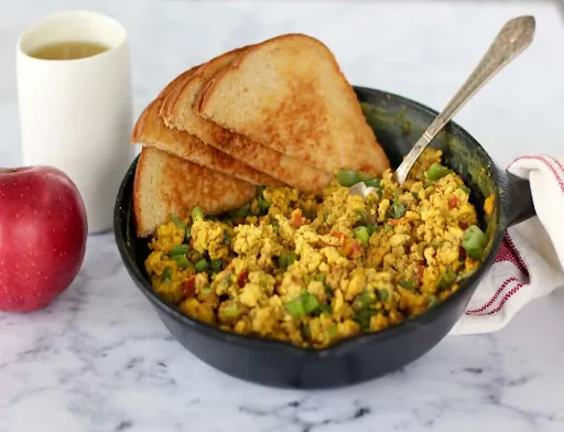 Egg Burji With 2 Brown Bread [3 Eggs]