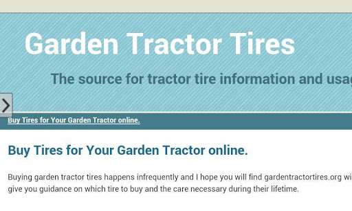 Garden Tractor Tires