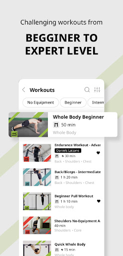 Screenshot WSWCF Workout App