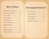 Dhanraj Ji Chole Bhature menu 2