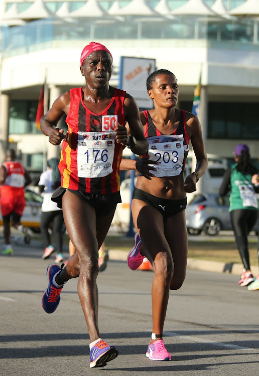 Diana-Lebo Phalula during the ASA Half Marathon Championships in Port Elizabeth, South Africa.