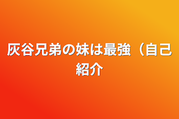 灰谷兄弟の妹は最強（自己紹介