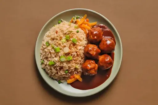 Chicken Manchurian With Fried Rice