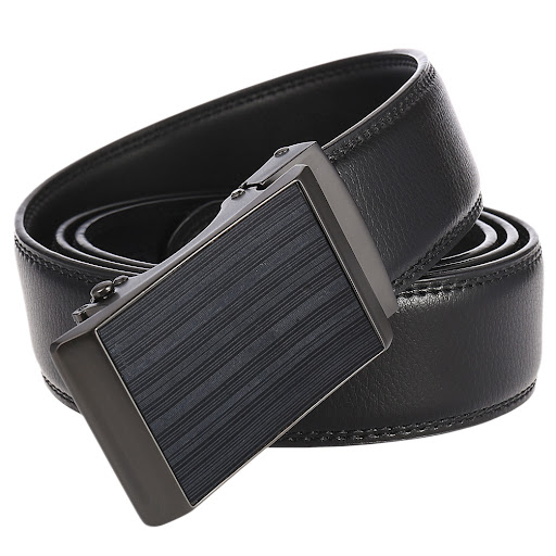 Title 5, Mens Cowhide Alloy Belt with Automatic Buckle,...