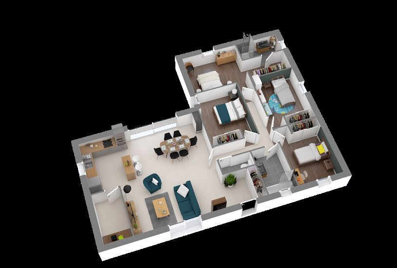  Vente Terrain + Maison - Terrain : 506m² - Maison : 66m² à Vallet (44330) 