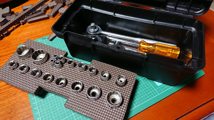 サダさんが投稿した工具箱・ソケットレンチセット・DIY・ダイソーに関するカスタム事例の投稿画像6枚目