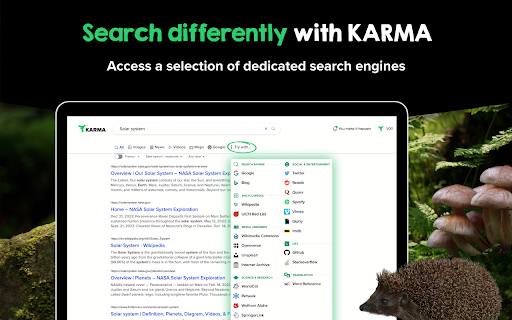 KARMA | Search to make a difference