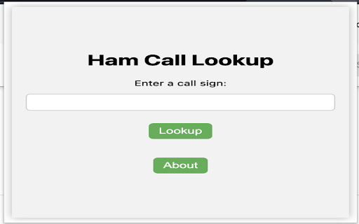 Ham Call Lookup