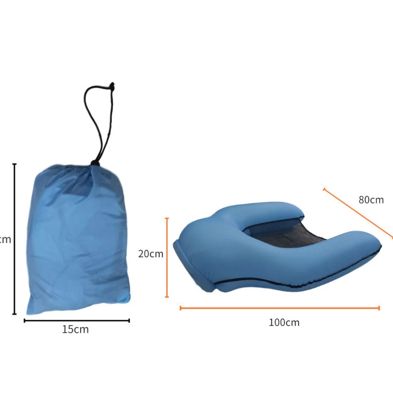 PVC opvouwbare opblaasbare zwembad drijver water hangmat luchtmatras strand watersport ligstoel zomer loungestoel