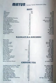 Mayur Family Restaurant & Bar menu 3