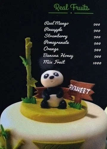 Cake My Day menu 