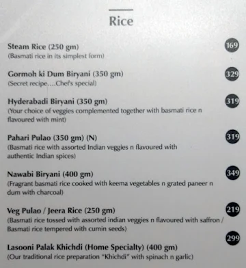 Gormoh menu 