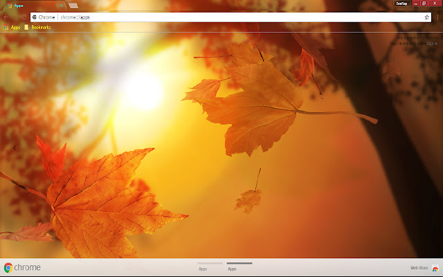 Earth Fall Leaf Season 1366*768 chrome extension