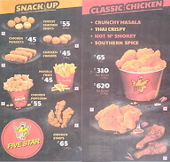 Five Star Chicken menu 1