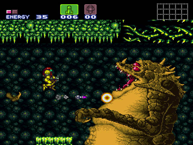 A scene from 'Super Metroid'.