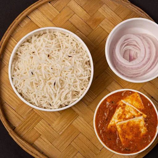 Shahi Paneer Chawal With Salad