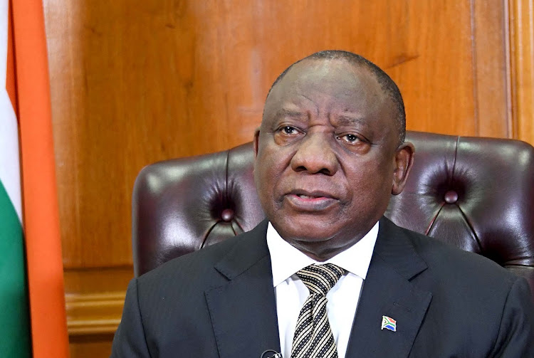 Cyril Ramaphosa speaks during an address to the nation on Wednesday, September 16, 2020. Picture: GCIS