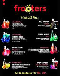 Frooters menu 1