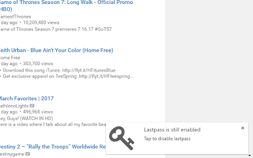 Switcher for Lastpass chrome extension
