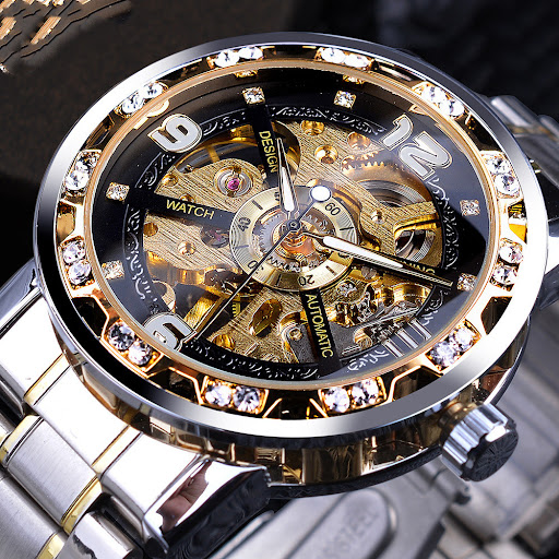 Title 1, Classic Popular Hollow Rhinestone Manual Mechan...