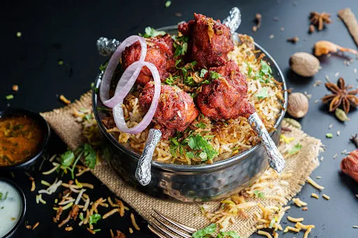 Hyderabadi Chicken Lollypop Biryani