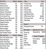 Saru's Cloud Kitchen menu 1