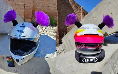 Title 1, Motorhelm Decoratieve bal Vuile vlecht Skihelm ...