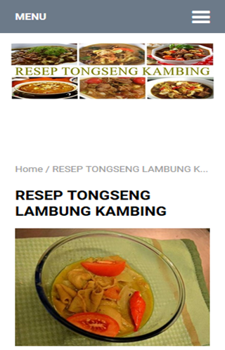 Resep Tongseng Kambing