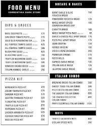 Sorrentina menu 1