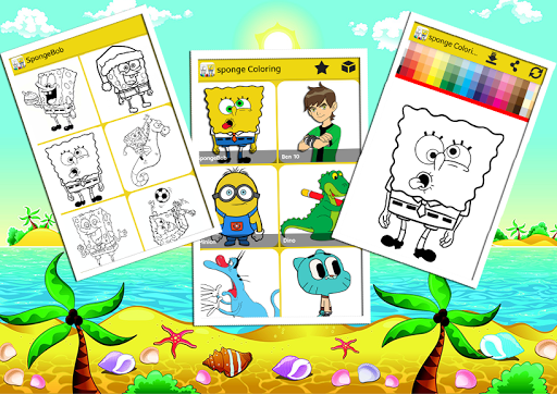 Sponge Coloring Book Bob