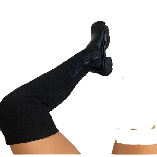 Title 4, Damen Casual Plateau Boots mit runder Zehenpart...