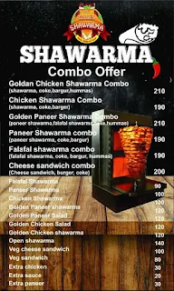 AM's Golden Shawarma menu 1