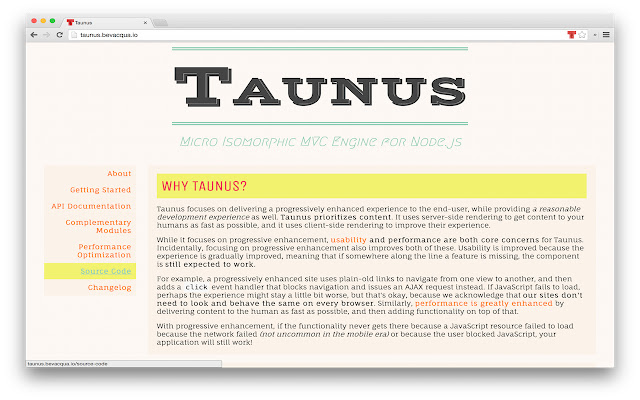 taunus-detector chrome extension