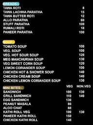 Paratha Express menu 1