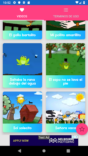 Canciones y videos infantiles.