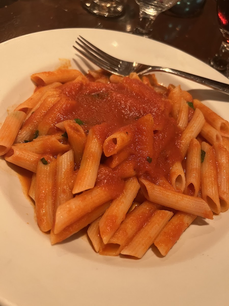 APRIL 2023: GF pasta with marinara