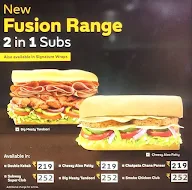 Subway menu 8