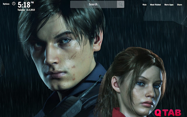 Resident Evil 2 Remake New Tab Wallpapers