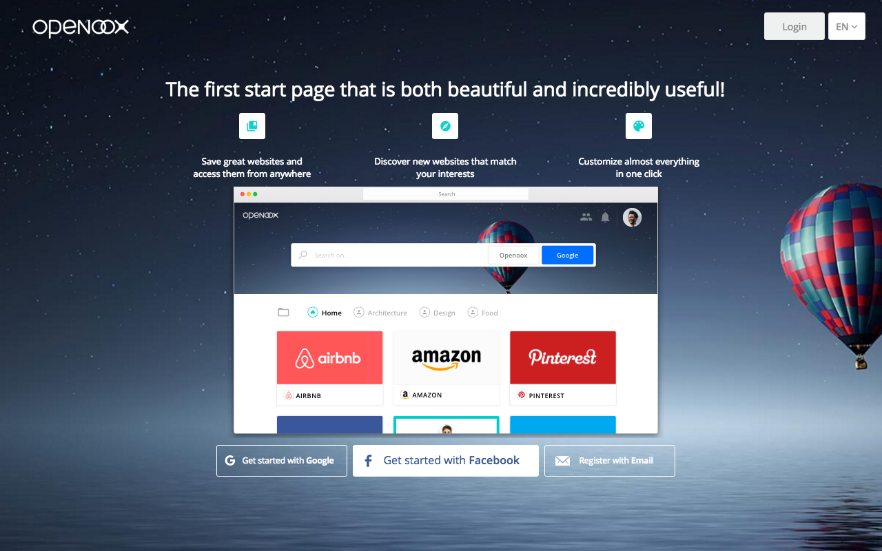 Beautiful & Customizable New Tab Page Openoox Preview image 4