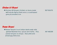 Biryani Central menu 2